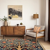 preiswerte Wohn- und Schlafzimmerteppiche-Baum des Lebens, Vintage-Boho-Teppich, Küchenmatte, rutschfeste, ölbeständige Bodenmatte, Wohnzimmerteppich, Innen- und Außenmatte, Schlafzimmerdekoration, Badezimmermatte, Eingangsteppich, Fußmatte