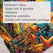 billiga Blacklight tapestries-blacklight gobeläng uv reaktiv glöd i mörkret glöd fest neon svamp väg landskap psykedelisk trippy dimmigt hängande gobeläng väggkonst väggmålning för att leva
