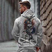 economico felpe 3d da uomo-Per uomo Costumi scheletro Serpente Felpa con cappuccio Felpe Felpa Felpa con cappuccio Manica lunga Felpa con cappuccio Con cappuccio Punk gotico Stampa 3D Feste Per eventi Abbigliamento di strada