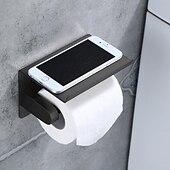 お買い得  トイレットペーパーホルダー-トイレットペーパーラック 304 ステンレス鋼の多機能収納ロールペーパーラック浴室用 1pc