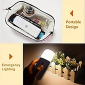 cheap Sensor Night Lights-LED Motion Sensor Night Light USB Rechargeable Dimmable LED Light Portable Motion Activated Night Lamp For Living Room Bedroom Hallway Lighting