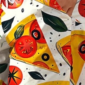olcso Étel és Ital-Férfi Élelem Grafikai nyomatok Pizza Úszónadrágok Deszkás short Közepes csípő Szabadság Hawaii Üdülőhely stílus Vakáció Szabadság Tengerpart Zsinór hálós béléssel Rugalmas derék Tervező Ruházat