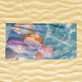abordables ensembles de serviettes de plage-Serviette de plage à motif pièce d&#039;or, serviettes de plage pour voyage, serviette à séchage rapide pour nageurs, serviettes de plage résistantes au sable pour femmes, hommes, filles, enfants,