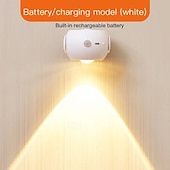 ieftine Puck Lights-lumină cu led fără fir pentru imagini cu telecomandă aplice de perete cu led senzor de mișcare lumină de noapte tri-color cu reglaj continuu lampa de perete ambientală apus de soare lampă de afișare cu evidențiere reglabilă pentru portretul cadru