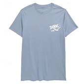 abordables T-shirt graphique pour hommes-Homme Tortues T-shirt Coton Manche Courte Graphique Chemise Noir Blanche Vert Véronèse T-shirt confortable Rue Fête Vêtements de créateurs de mode