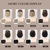 ieftine Meșe-coc dezordonat piesa de par chignon scrunchie piepteni usor elastic piepteni in chignon posturi pentru femei
