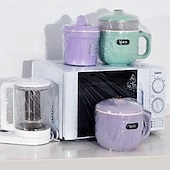 cheap Storage &amp; Organization-Thickened Transparent Dust Cover Universal Kitchen Rice Cooker Air Conditioner Household Appliances Transparent Film Cover Elastic Band Disposable Dust Cover