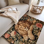 economico Tappeti-Tappetino Per Zona Letto Con Leone, Tappetino Per Cucina, Tappetino Antiscivolo A Prova Di Olio, Tappetino Per Soggiorno, Tappetino Per Interni, Esterni, Arredamento Camera Da Letto, Tappetino Per Il