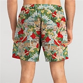 abordables Plantes et Fleurs Tropicales-Homme Peinture à l&#039;Huile Fleur / Floral Maillots de bain Shorts de bain Shorts de Surf Taille Moyenne Vacances Hawaïen Rétro Vintage Vacances Fête Plage Cordon de serrage avec doublure en mesh Taille