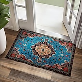 preiswerte Fußmatten-Vintage-Ramadan-Druck, Fußmatte, Fußmatten, waschbare Teppiche, Küchenmatte, rutschfester, ölbeständiger Teppich, Innen- und Außenmatte, Schlafzimmerdekoration, Badezimmermatte, Eingangsteppich