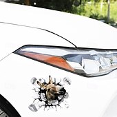 cheap Car Stickers-3D Car Stickers Decals Donkey Graphics Stickers PVC Vinyl Car Body Sticker Animal Funny Self-Adhesive Car Door Window Decoration Stickers