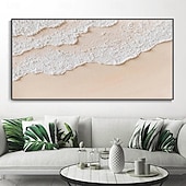 abordables Peintures paysages-peinture à l&#039;huile peinte à la main peintures de mer texturées chaudes faites à la main art océanique moderne peinture sur toile abstraite oeuvre personnalisée cadeaux personnalisés art wabi sabi
