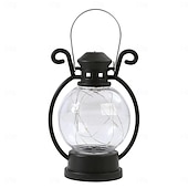 economico Luci decorative Ramadan-Ramadan Silver Line lampada a candela elettronica palmare piccola lampada a cavallo lampada a olio retrò piccola lampada decorativa per feste di festival 1pz