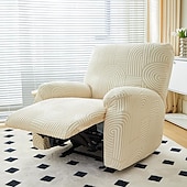 baratos Cadeira Reclinável &amp; Cadeirões-capas de sofá reclináveis jacquard capa de sofá 4 peças conjunto capa de cadeira reclinável, protetor de móveis elástico de elastano capa de sofá macia com fundo elástico