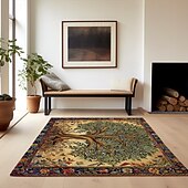 preiswerte Wohn- und Schlafzimmerteppiche-Baum des Lebens, Vintage-Boho-Teppich, Küchenmatte, rutschfeste, ölbeständige Bodenmatte, Wohnzimmerteppich, Innen- und Außenmatte, Schlafzimmerdekoration, Badezimmermatte, Eingangsteppich, Fußmatte