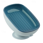 baratos Utensílios de Casa de Banho-Suporte de sabonete com drenagem automática para pia, suporte de sabonete com ventosa, suporte de sabonete para cozinha e banheira