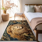 economico Tappeti-Tappetino Per Zona Letto Con Leone, Tappetino Per Cucina, Tappetino Antiscivolo A Prova Di Olio, Tappetino Per Soggiorno, Tappetino Per Interni, Esterni, Arredamento Camera Da Letto, Tappetino Per Il