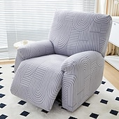 baratos Cadeira Reclinável &amp; Cadeirões-capas de sofá reclináveis jacquard capa de sofá 4 peças conjunto capa de cadeira reclinável, protetor de móveis elástico de elastano capa de sofá macia com fundo elástico