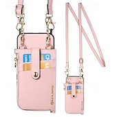 זול נרתיקים לאייפון-טלפון מגן עבור אייפון 16 iPhone 15 Pro Max iPhone 14 13 12 Pro Max Plus מארז כרטיס ארנק ניתן לניתוק רוכסן עם שרוך לב רטרו TPU עור PU