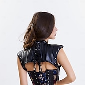 levne Topy-Retro Punk a gotika Středověké Maškarní Přehozy přes ramena Outlander Maškarní kostým Dámské Fantazie Steampunk předvečer Všech svatých Karneval Plesová maškaráda Večírek Festival Dospělé Šátek