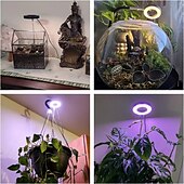 economico Lampade per coltivazione indoor-luce di crescita delle piante a spettro completo luce di riempimento retrattile bianco caldo commutabile a 2 colori con dimmer automatico