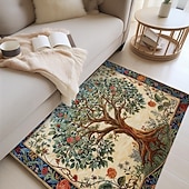 preiswerte Wohn- und Schlafzimmerteppiche-Baum des Lebens, Vintage-Boho-Teppich, Küchenmatte, rutschfeste, ölbeständige Bodenmatte, Wohnzimmerteppich, Innen- und Außenmatte, Schlafzimmerdekoration, Badezimmermatte, Eingangsteppich, Fußmatte