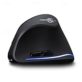 cheap Mice-ZELOTES F-35 Wireless 2.4GHz Rechargeable Vertical Mice 6 Buttons 2400 DPI Adjustable Ergonomic Optical Gaming Computer Mouse
