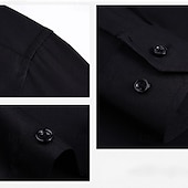 economico Camicie eleganti da uomo-Per uomo Camicia Camicia estiva Camicie Camicia con bottoni Nero Bianco Blu marino Blu Manica lunga Liscio Bavero Matrimonio Da mare Abbigliamento Cotone Misto cotone Di tendenza Informale Comodo
