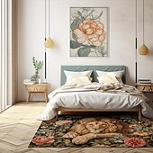 economico Tappeti-Tappetino Per Zona Letto Con Leone, Tappetino Per Cucina, Tappetino Antiscivolo A Prova Di Olio, Tappetino Per Soggiorno, Tappetino Per Interni, Esterni, Arredamento Camera Da Letto, Tappetino Per Il