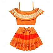 baratos Roupa de natação-Infantil Para Meninas Roupa de Banho Ao ar livre Imprimir Fatos de banho 2-12 anos Verão Modelo A DH16 Tipo C DH18 Seção B DH17