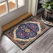 preiswerte Fußmatten-Vintage-Ramadan-Druck, Fußmatte, Fußmatten, waschbare Teppiche, Küchenmatte, rutschfester, ölbeständiger Teppich, Innen- und Außenmatte, Schlafzimmerdekoration, Badezimmermatte, Eingangsteppich