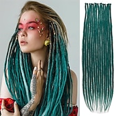 economico Capelli all&#039;uncinetto-paraglame 24 pollici ombre miele biondo estensioni dreadlock dreadlocks intrecciati sintetici single ended estensioni dreadlock falsi per le donne