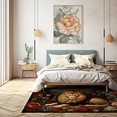 economico Tappeti-Tappetino Per Zona Letto Con Leone, Tappetino Per Cucina, Tappetino Antiscivolo A Prova Di Olio, Tappetino Per Soggiorno, Tappetino Per Interni, Esterni, Arredamento Camera Da Letto, Tappetino Per Il