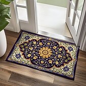 preiswerte Fußmatten-Vintage-Ramadan-Druck, Fußmatte, Fußmatten, waschbare Teppiche, Küchenmatte, rutschfester, ölbeständiger Teppich, Innen- und Außenmatte, Schlafzimmerdekoration, Badezimmermatte, Eingangsteppich