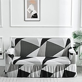billiga Sofföverdrag-blommigt tryckt sofföverdrag stretch överdrag med kjol, mjukt slitstarkt sofföverdrag 1 st spandex tyg tvättbart möbelskydd passar fåtölj sits/lovesat/soffa/xl soffa/l form soffa
