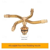 levne Zalévání a zavlažování-3/4 ramenný automatický rotační postřikovač zahradní zadešťovač rotační zadešťovač trávníku 360stupňový automatický rotační mosazný postřikovač rotační zadešťovací systém postřikovače vhodné pro velké