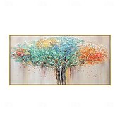 abordables peintures à l&#039;huile d&#039;arbre-Peinture à l&#039;huile d&#039;arbre de vie abstraite de haute qualité, peinte à la main, colorée, faite à la main, pour salon