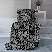 Armchair Slipcovers Stretch Spandex Wingback Chair Covers 2 Pcs Set ,Sofa Slipcover Floral Printed Furniture Protector Couch Soft with Elastic Bottom 16