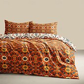 economico Set copripiumino-set copripiumino con motivo geometrico set morbido set di biancheria da letto in cotone di lusso in 3 pezzi set decorazioni per la casa regalo twin completo king size copripiumino queen size