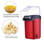 abordables Électroménager-Machine à pop-corn électrique domestique mini machine à pop-corn électrique machine à pop-corn collations saines et rapides machine à pop-corn