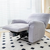 baratos Cadeira Reclinável &amp; Cadeirões-capas de sofá reclináveis jacquard capa de sofá 4 peças conjunto capa de cadeira reclinável, protetor de móveis elástico de elastano capa de sofá macia com fundo elástico
