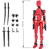 cheap Novelty Toys-13 Action Figure T13 Action Figure 3D Printed Multi-Jointed Movable Lucky 13 Action Figure Nova 13 Action Figure Dummy 13 Action Figure Valentines Gifts for Him