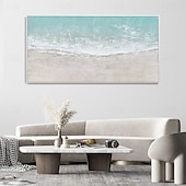 abordables Peintures paysages-peinture à l&#039;huile peinte à la main peintures de mer texturées chaudes faites à la main art océanique moderne peinture sur toile abstraite oeuvre personnalisée cadeaux personnalisés art wabi sabi