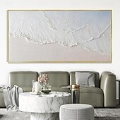 abordables Peintures paysages-peinture à l&#039;huile peinte à la main peintures de mer texturées chaudes faites à la main art océanique moderne peinture sur toile abstraite oeuvre personnalisée cadeaux personnalisés art wabi sabi