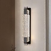 abordables Apliques de pared para interior-LED Crystal Wall Sconce 40/50/60/70cm Bedside Night Light, Cordless Modern Indoor Wall Light, Dimmable Wall Sconces Lighting Brass Wall Light for Bathroom Hallway Kitchen Mirror 110-120V