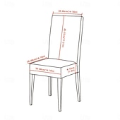 abordables Couverture de chaise de salle à manger-Housse de chaise de salle à manger en élasthanne extensible, ensemble de 4/6 pièces, housse de protection de chaise extensible à imprimé géométrique avec bande élastique pour salle à manger, mariage,