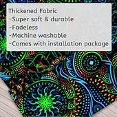 levne Tapiserie Blacklight-blacklight gobelín uv reaktivní záře ve tmě záře party neon psychedelický trippy misty závěsný gobelín sova nástěnná malba pro obývací pokoj ložnice