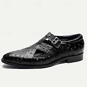 cheap Premium Leather Sandals-Men&#039;s Sandals Leather Shoes Fishermen sandals Leather Italian Full-Grain Cowhide Breathable Comfortable Slip Resistant Lace-up Black Coffee