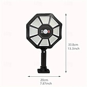 זול פנסי רחוב-אורות סולאריים חיצוניים 168 led 6500k פוד אור מהחשכה ועד עלות השחר, אורות חניה אטומים למים ip66 עם חיישן תנועה