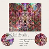 levne Mandala tapis-mandala bohémská nástěnná tapiserie umělecká výzdoba deka záclona zavěšení domácí ložnice obývací pokoj kolej dekorace boho hippie psychedelická květinová květina lotos indická